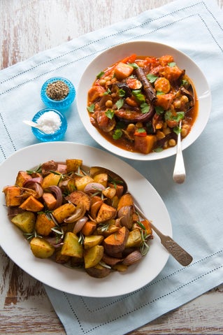 Moroccan baked vegetables