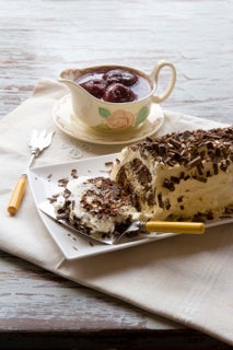 Chocolate ripple log