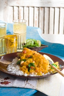 Chicken and lentil curry