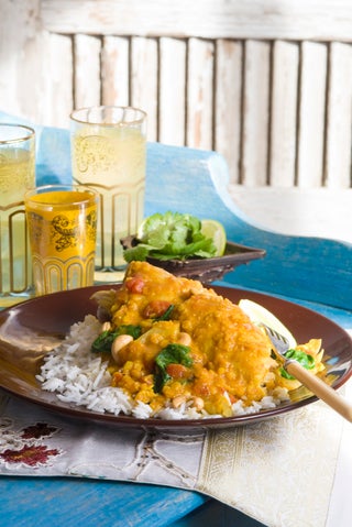 Chicken and lentil curry