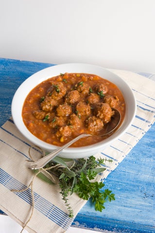 Porcupine meatballs