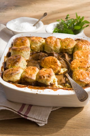 Steak and kidney cobbler