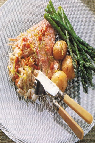 Snapper Under A Salt Crust With Macadamia