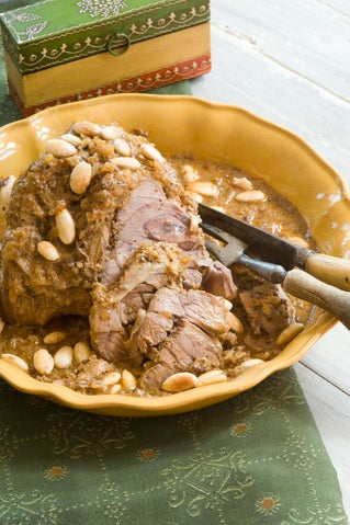 Slow-cooked north Indian leg of lamb