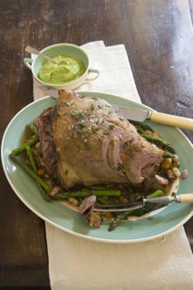 Lamb, bacon and lentil braise