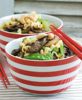 Black bean beef stir-fry