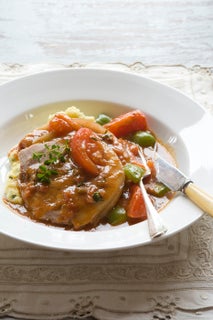 Cajun pork pot roast with horseradish mashed spuds