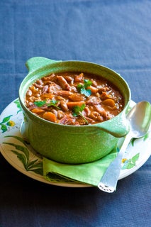 Tomato braised bacon hocks