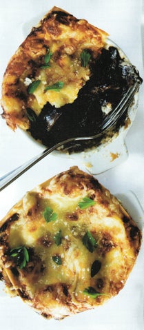 Mushroom and spinach lasagne