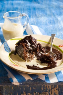 Rich chocolate self-saucing pud