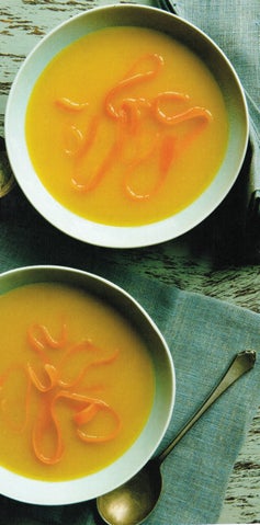 Carrot and celeriac soup