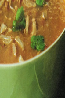 Pumpkin and lentil soup