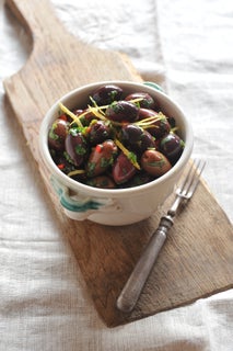 Marinated olives