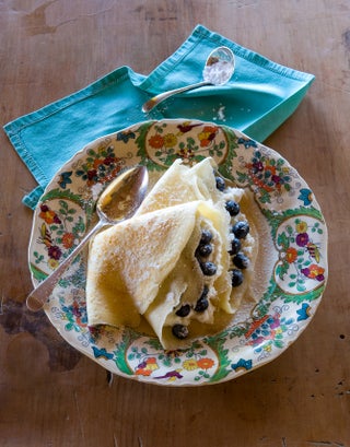 Ricotta blueberry pancakes