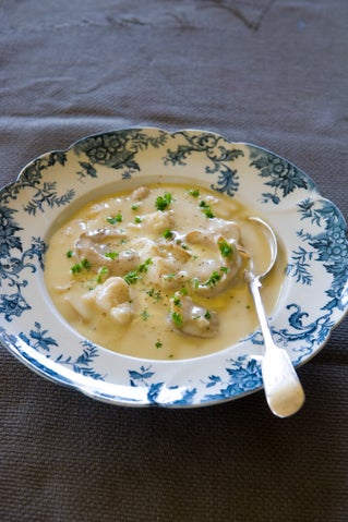 Blue cod and Bluff oyster chowder | Allyson Gofton