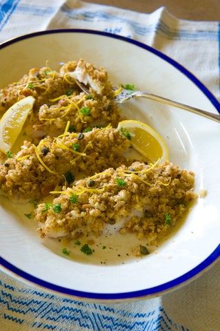 Blue Cod Cook Lemon and caper oven-baked blue cod | Allyson Gofton