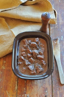 Peppered venison casserole