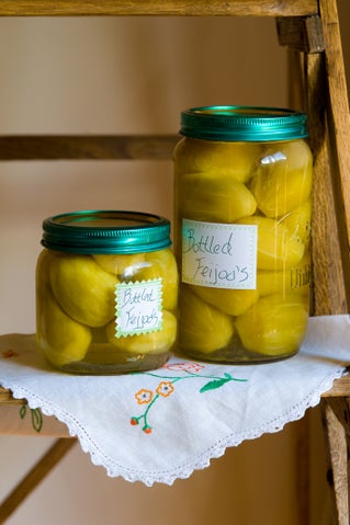 Bottled feijoas