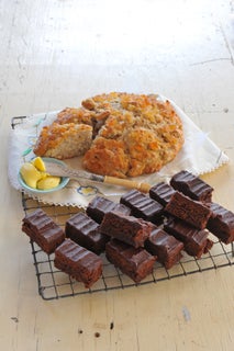 Feijoa and ginger scones