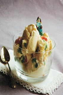 Christmas jewel ice cream