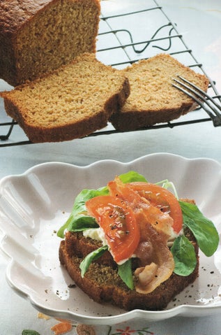 Basil and tomato loaf