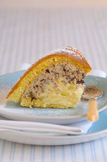 Chocolate and pear cassata