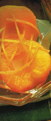 Poached whole apricots