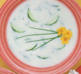 Chilled cucumber soup