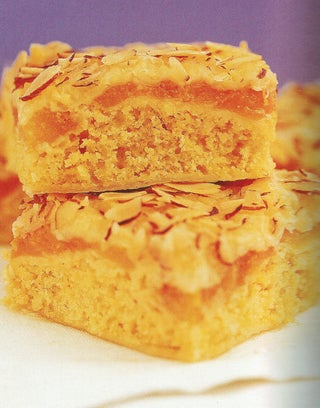 Apricot and almond layer