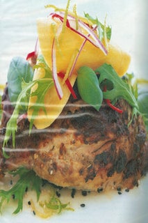 Mango and basil salad