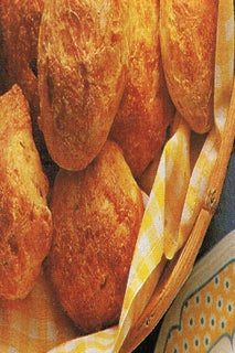 Baby cheddar gougeres