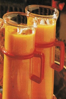 Carrot and cumin soup with orange