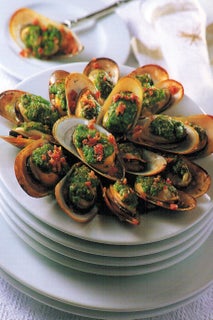 Parsley Crusted Mussels