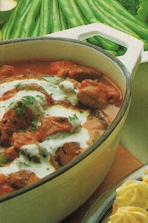 Spiced lamb with aubergines