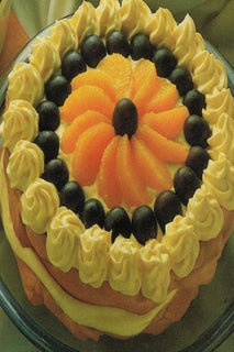 Brown sugar meringue gateau