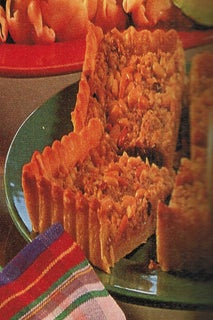 Pinenut and pesto tart