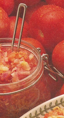 No-cook tomato relish