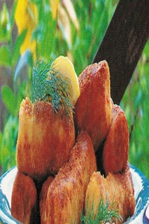 Fresh salmon croquettes