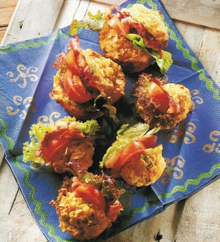 Barbecue, beer and cheese muffins