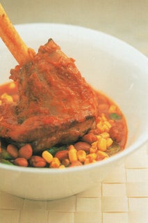 Mexican braised lamb shanks