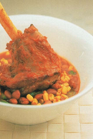 Mexican braised lamb shanks
