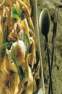 Turkey and blue cheese on pasta