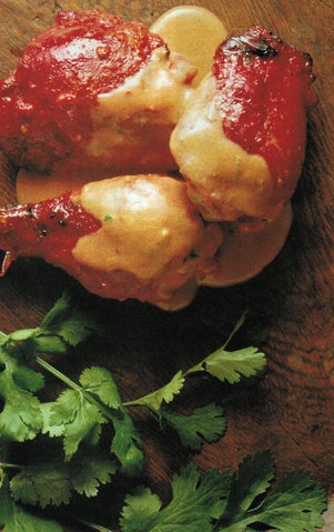 Chicken in a butter sauce