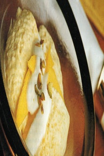 Mango and Grand Marnier mousse