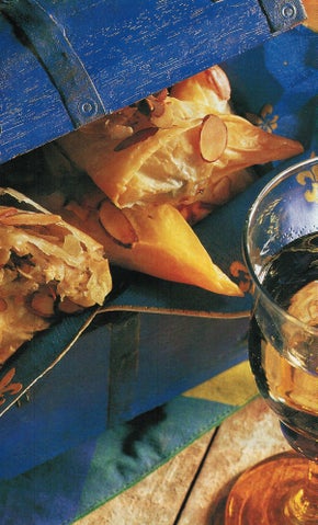 Chicken almond filo surprises