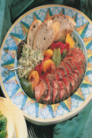 Grilled pepper salad