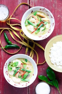 Speedy Thai seafood curry