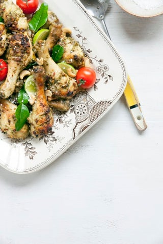 Asian pesto drumsticks