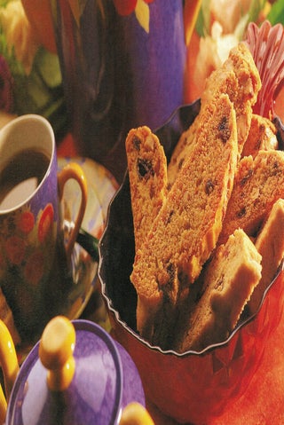 Dried strawberry liqueur biscotti