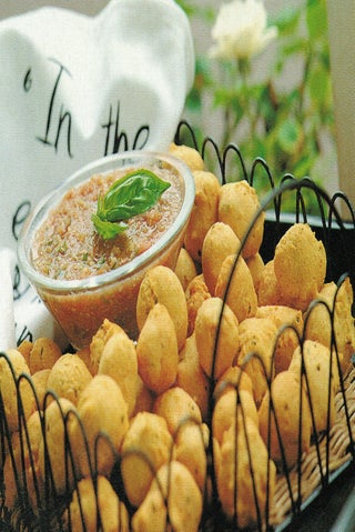 Hushpuppies with Creole tomato dip